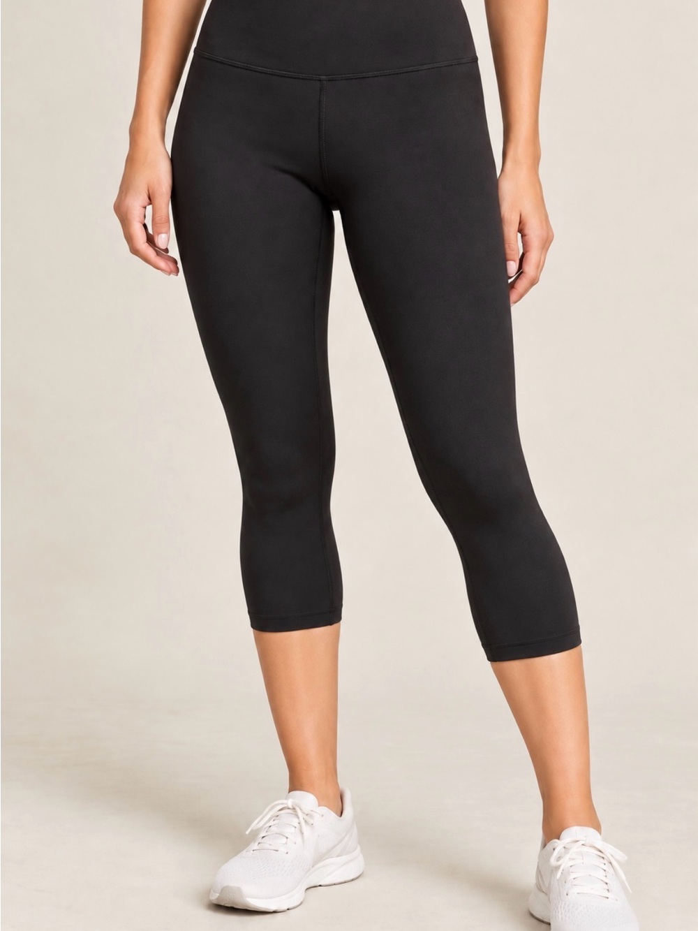 Lululemon Wunder Under High Rise Crop Black Leggings Size 8